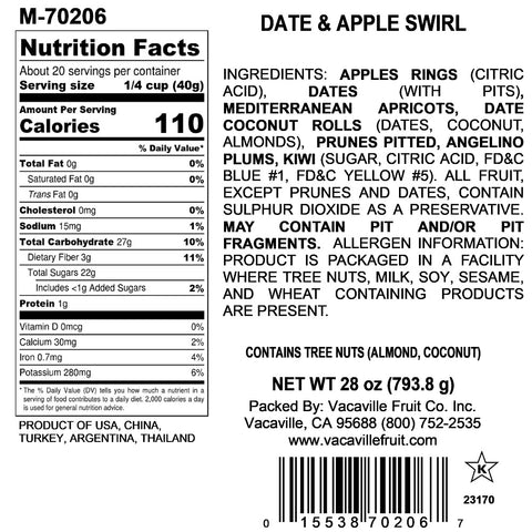 Date & Apple Swirl 28 oz