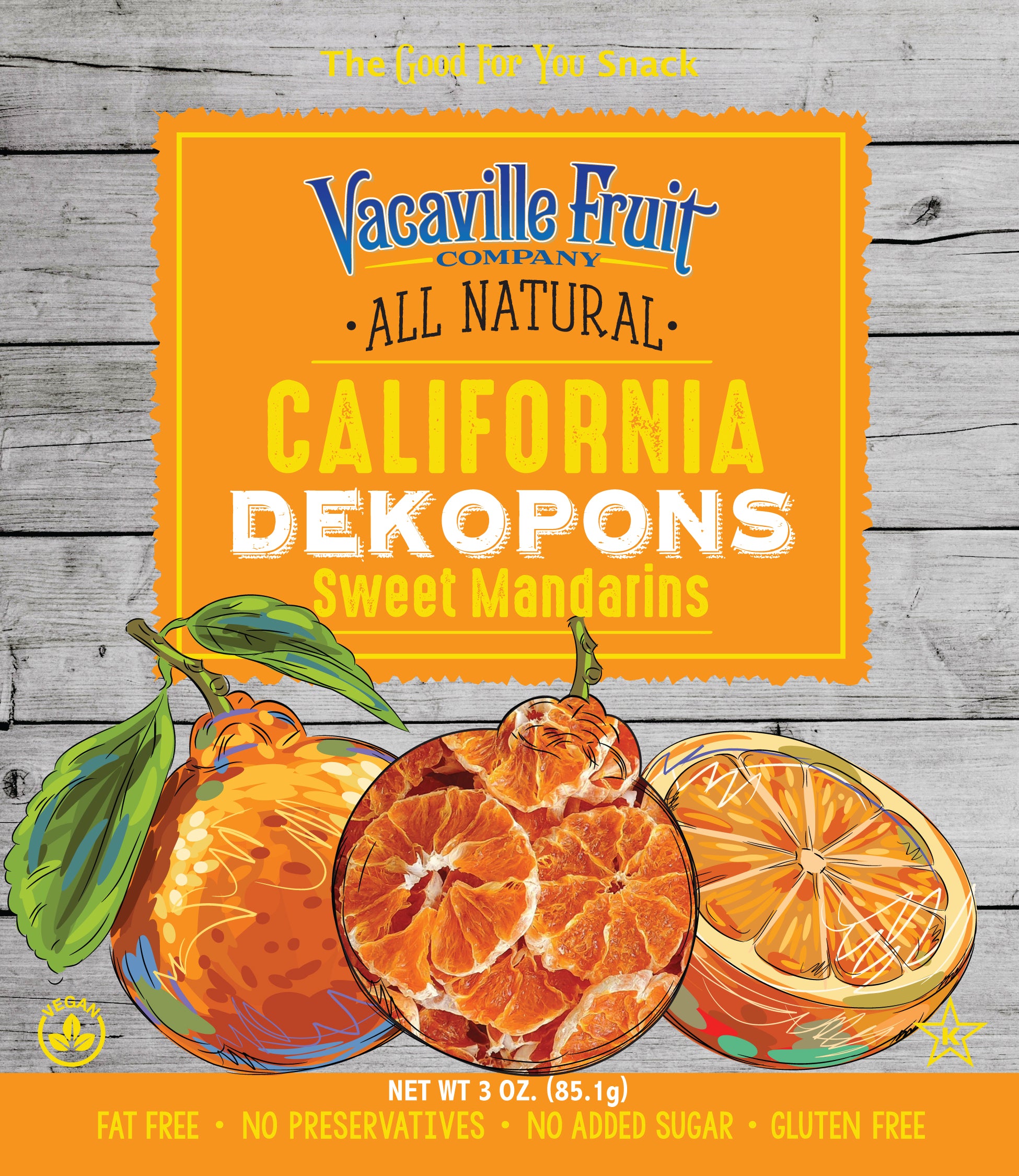 All Natural Sweet Mandarins (Dekopons) 3 OZ Bag – Vacaville Fruit