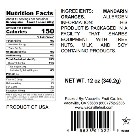 California Natural Mandarins 12 oz.