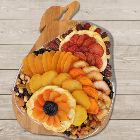Dried Fruit & Nuts Pear Shaped Trivet Fruit Bowl 42 oz