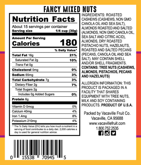 Fancy Mixed Nuts 16 oz.