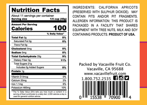 California Fancy Apricots 16 oz.