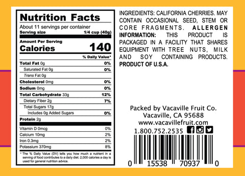 California Natural Dried Cherries