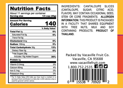 Cantaloupe Slices 16 oz.
