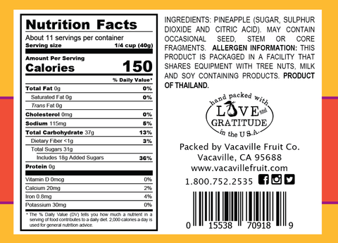 Pineapple Chunks 16 oz.