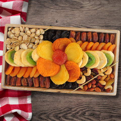 Rectangle Fruit & Mixed Nut Pistachio Tray 26 oz