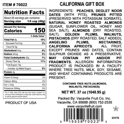 California Gift Box 37 oz