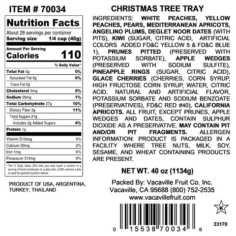 Christmas Tree Serving Tray 40 OZ