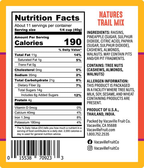Natures Trail Mix 16 oz.