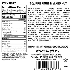 Square Fruit & Mixed Nut Pistachio Tray 23 oz