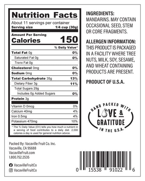 California Natural Mandarins 12 oz.