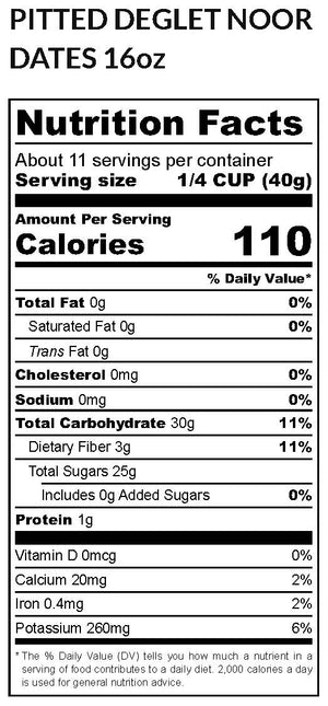 Pitted Deglet Dates
