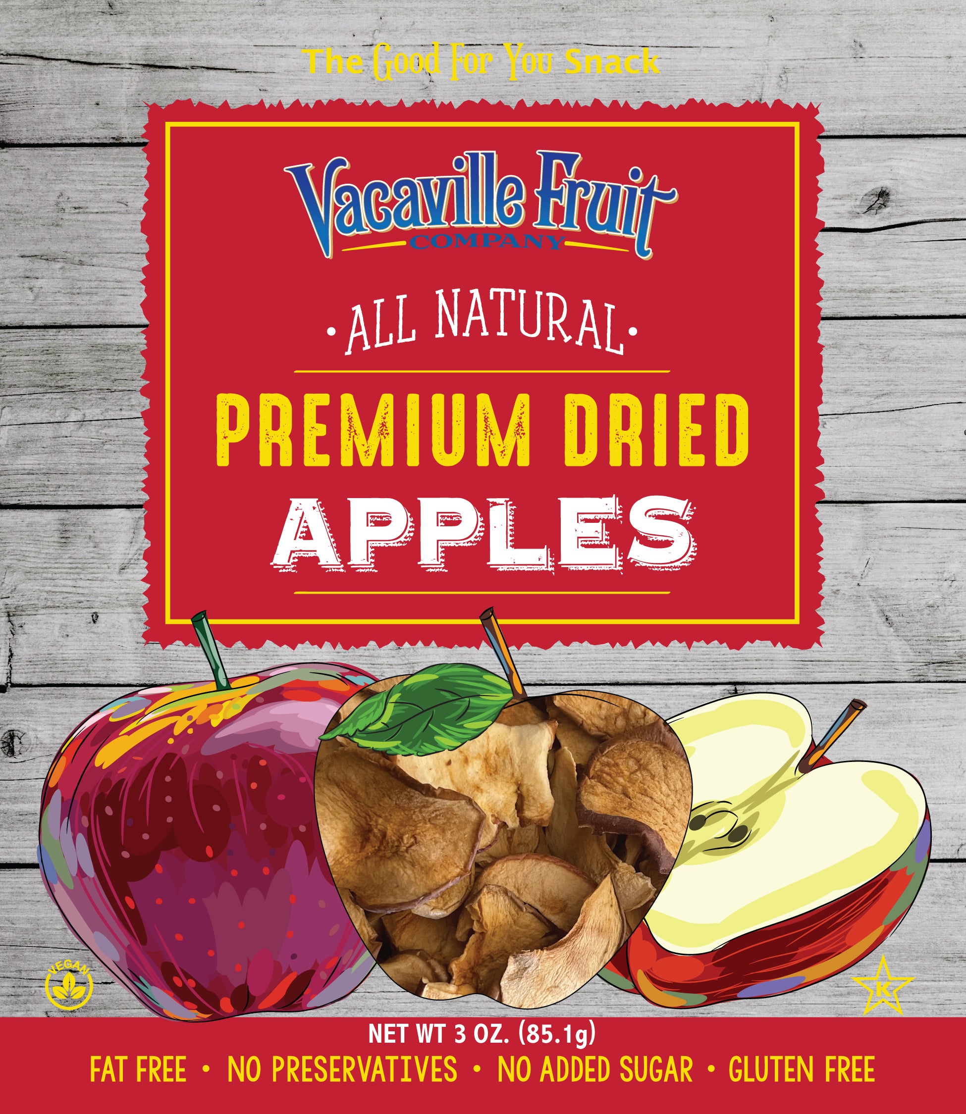 その他 sylver Apples All Natural Premium Dried Fuji Apples 3 oz Bag – Vacaville Fruit