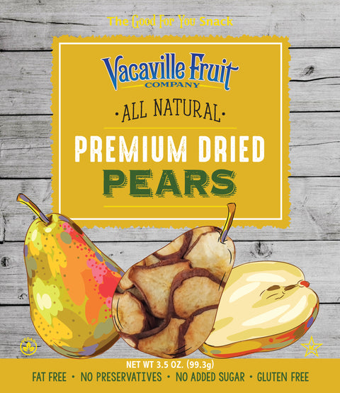 All Natural Premium Dried Pears 3.5 oz Bag