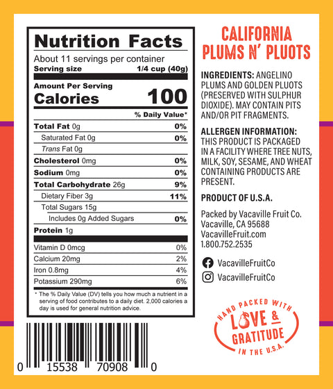 California Plums & Pluots 16 oz.