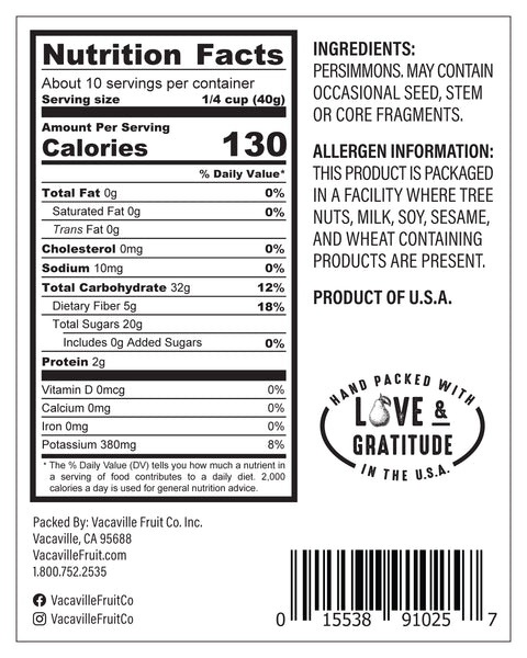 California Natural Persimmons 14 oz.