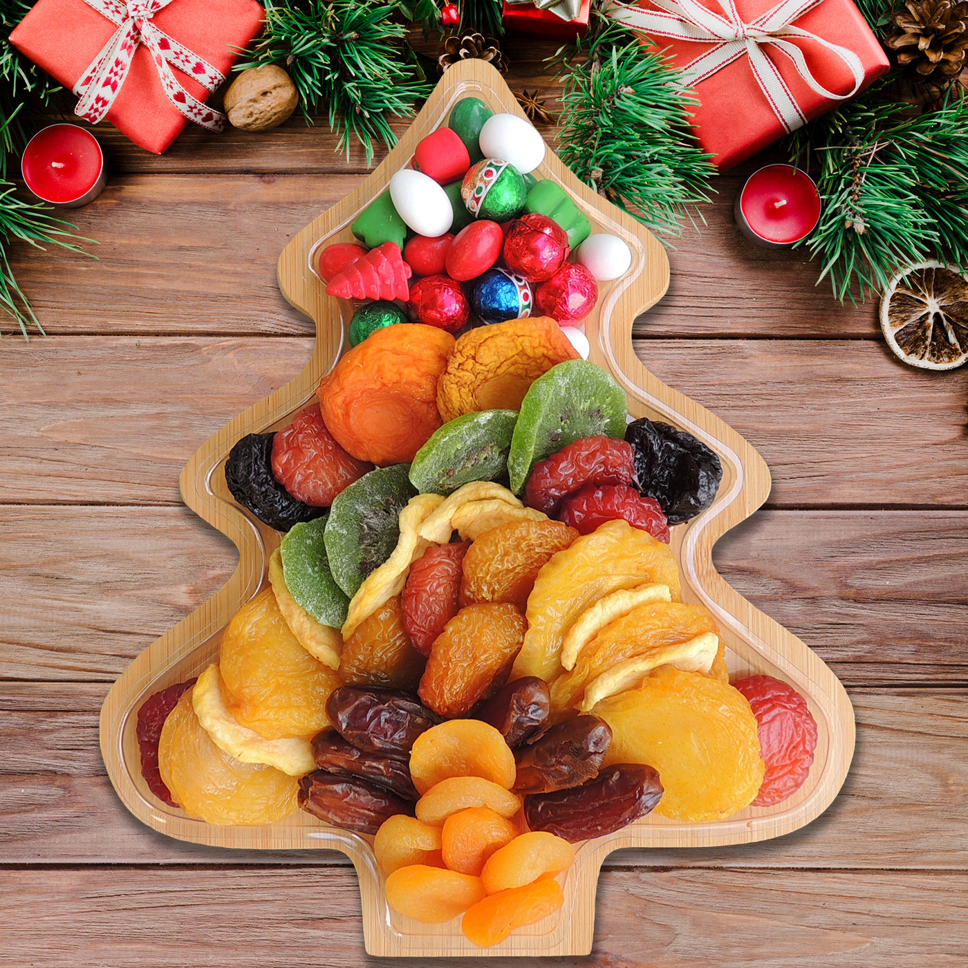 Dried Fruit & Confections Snowman Cutting Board 21 oz