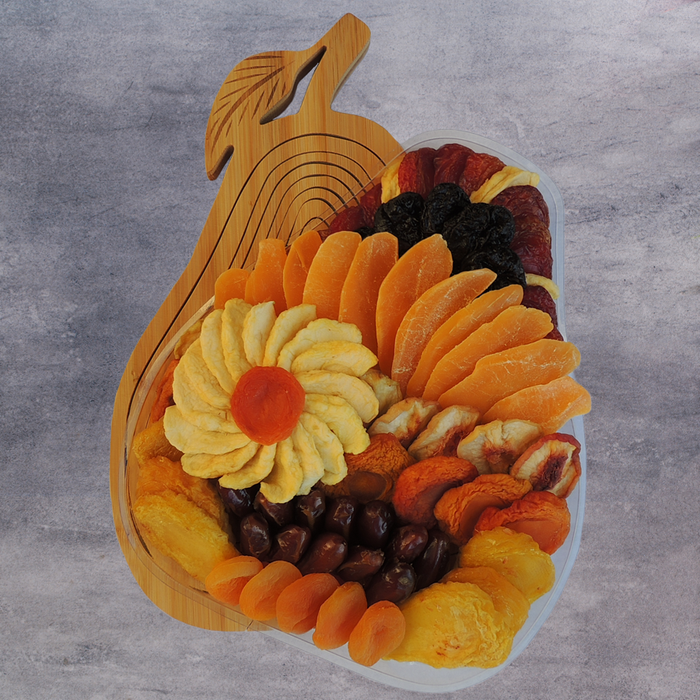 Premium Dried Fruit Pear Tray~Trivet~Fruit Bowl 44 oz