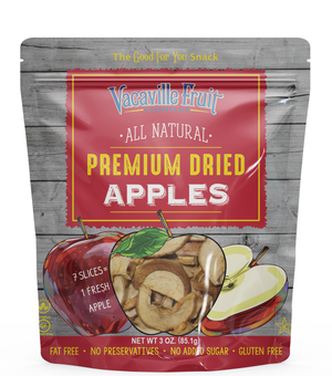 All Natural Premium Dried Fuji Apple Chips 3 oz Bag
