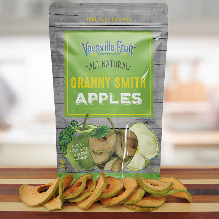 All Natural Dried Granny Smith Apples 3 oz Bag
