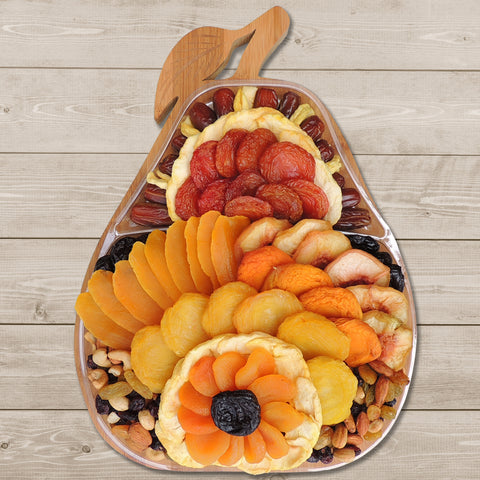 Dried Fruit & Nuts Pear Shaped Trivet Fruit Bowl 42 oz