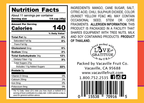 Chili Mango Slices 16 oz.