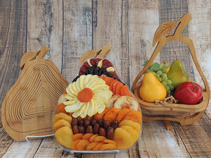 Premium Dried Fruit Pear Tray~Trivet~Fruit Bowl 44 oz